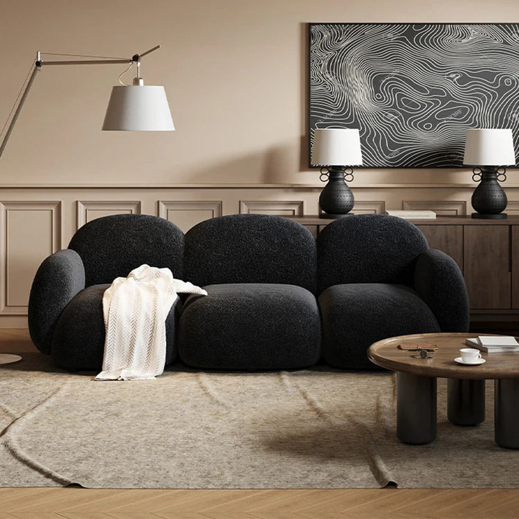 パインシープボア製のラグジュアリーなブレッドソファー|快適でスタイリッシュなリビング空間に最適! hch-3072