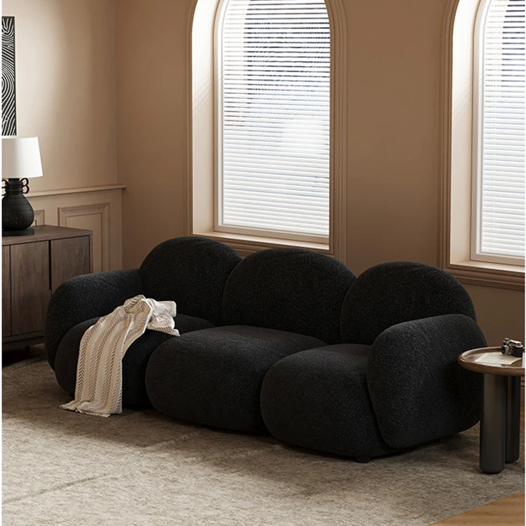 パインシープボア製のラグジュアリーなブレッドソファー|快適でスタイリッシュなリビング空間に最適! hch-3072