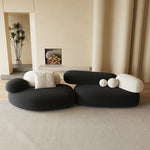 スタイリッシュなパインシープボアソファー - モダンデザインで快適なリビング空間を実現! hch-3075