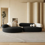 スタイリッシュなパインシープボアソファー - モダンデザインで快適なリビング空間を実現! hch-3075