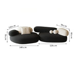 スタイリッシュなパインシープボアソファー - モダンデザインで快適なリビング空間を実現! hch-3075