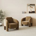 現代的なデザインの無垢材パイルチェア - おしゃれで快適なリビング用家具 hch-3083