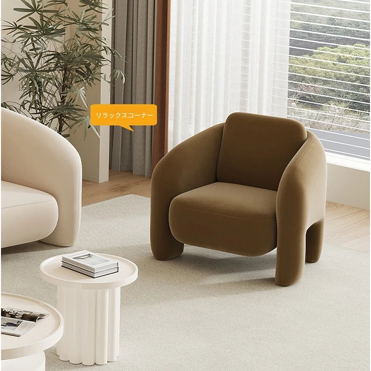 現代的なデザインの無垢材パイルチェア - おしゃれで快適なリビング用家具 hch-3083