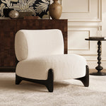 シープボア素材のモダンチェア|リビングルームに最適なおしゃれな座り心地の良い椅子 hch-3084