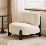 シープボア素材のモダンチェア|リビングルームに最適なおしゃれな座り心地の良い椅子 hch-3084