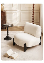 シープボア素材のモダンチェア|リビングルームに最適なおしゃれな座り心地の良い椅子 hch-3084