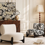 シープボア素材のモダンチェア|リビングルームに最適なおしゃれな座り心地の良い椅子 hch-3084