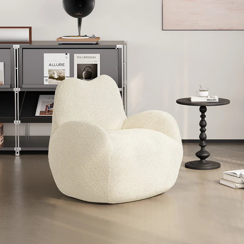 シープボアパインチェア|ふんわりやさしい肌触りとおしゃれなデザインでリビングを彩る! hch-3086