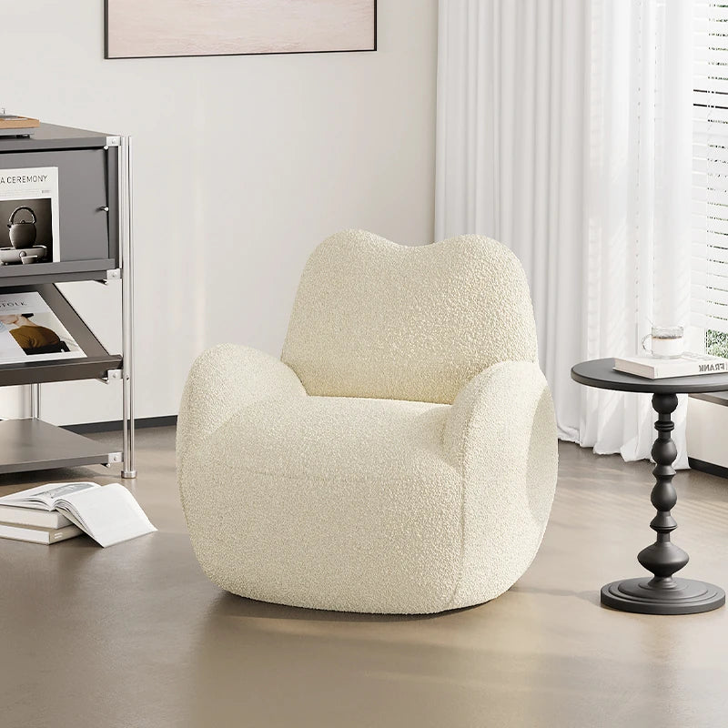 シープボアパインチェア|ふんわりやさしい肌触りとおしゃれなデザインでリビングを彩る! hch-3086