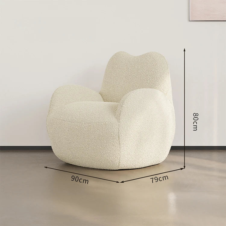 シープボアパインチェア|ふんわりやさしい肌触りとおしゃれなデザインでリビングを彩る! hch-3086