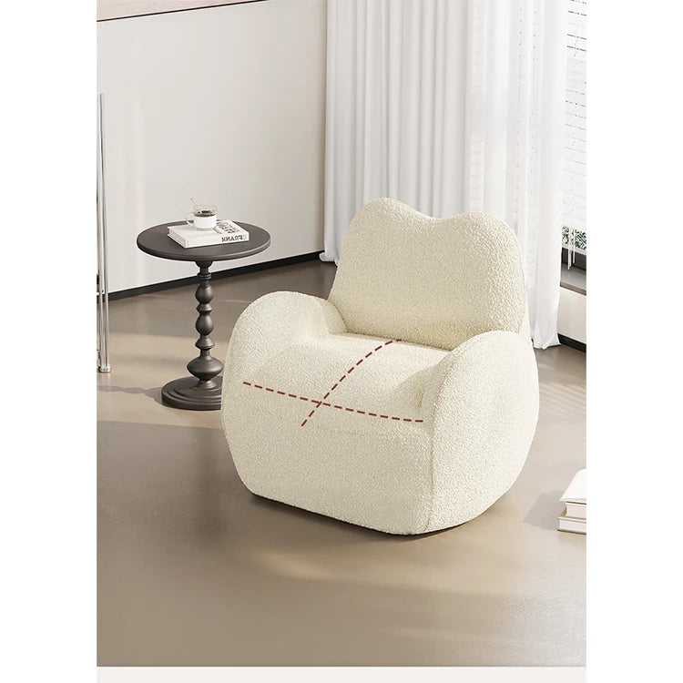 シープボアパインチェア|ふんわりやさしい肌触りとおしゃれなデザインでリビングを彩る! hch-3086