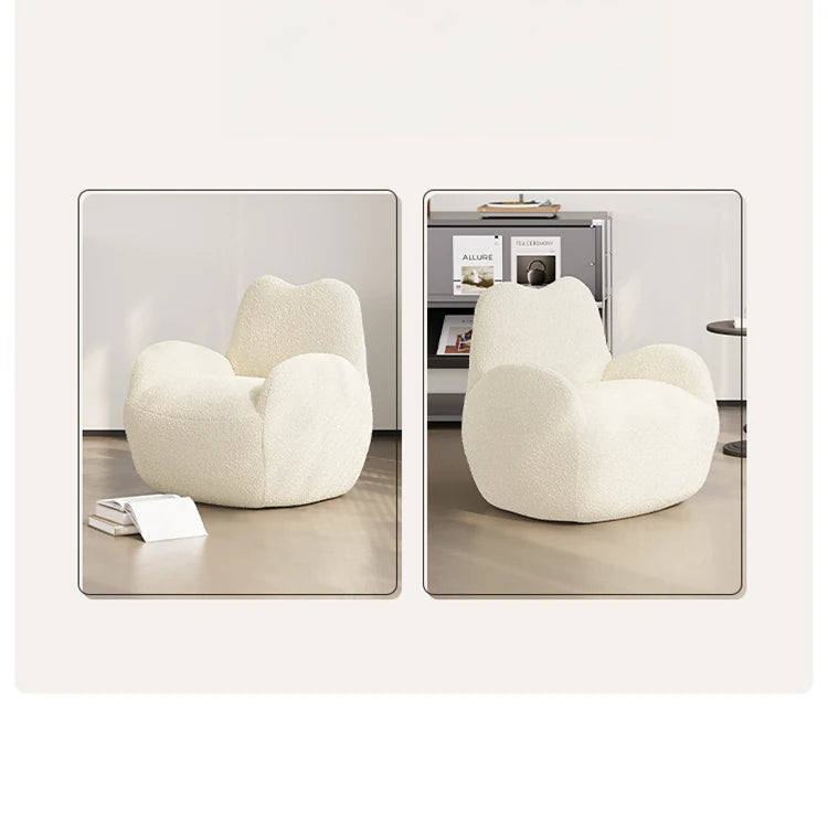 シープボアパインチェア|ふんわりやさしい肌触りとおしゃれなデザインでリビングを彩る! hch-3086