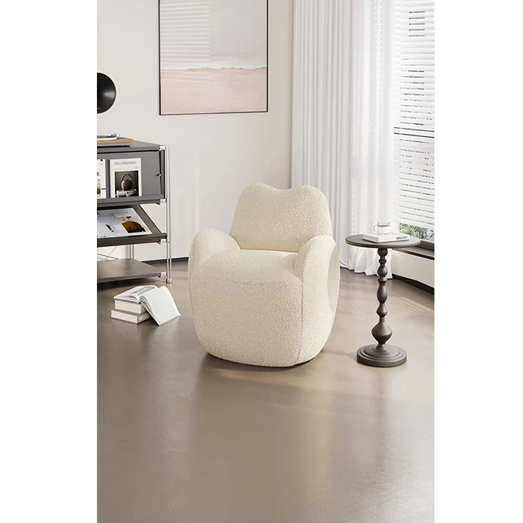 シープボアパインチェア|ふんわりやさしい肌触りとおしゃれなデザインでリビングを彩る! hch-3086