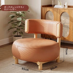 シープボア・無垢材・PUレザー使用のおしゃれなリビングチェア|モダンデザインで快適な座り心地 hch-3088