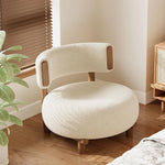 シープボア・無垢材・PUレザー使用のおしゃれなリビングチェア|モダンデザインで快適な座り心地 hch-3088