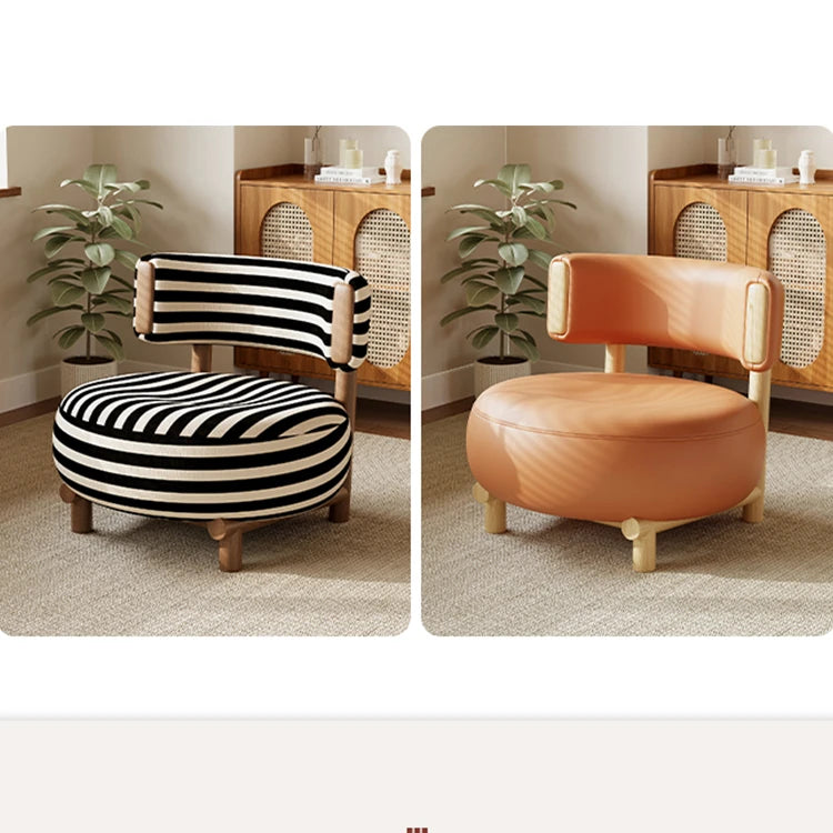 シープボア・無垢材・PUレザー使用のおしゃれなリビングチェア|モダンデザインで快適な座り心地 hch-3088