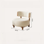 シープボア・無垢材・PUレザー使用のおしゃれなリビングチェア|モダンデザインで快適な座り心地 hch-3088