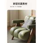 PUレザーと無垢材のデザインチェア - おしゃれなリビングにぴったり! hch-3089