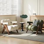 PUレザーと無垢材のデザインチェア - おしゃれなリビングにぴったり! hch-3089