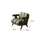 PUレザーと無垢材のデザインチェア - おしゃれなリビングにぴったり! hch-3089