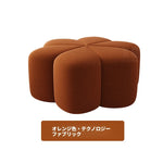 スツール パインエアレザー製 おしゃれな花型デザインでインテリアに最適! hch-3092