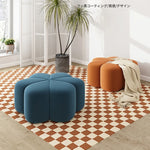 スツール パインエアレザー製 おしゃれな花型デザインでインテリアに最適! hch-3092