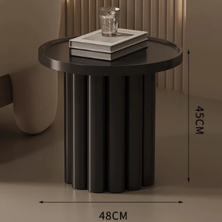 モダンデザインのセンターテーブル|ホワイト・ラウンドシェイプ・高品質家具|リビングルームにぴったり! hch-3093