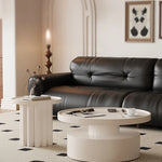 モダンデザインのセンターテーブル|ホワイト・ラウンドシェイプ・高品質家具|リビングルームにぴったり! hch-3093