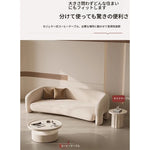 モダンデザインのセンターテーブル|ホワイト・ラウンドシェイプ・高品質家具|リビングルームにぴったり! hch-3093