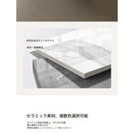 エレガントな大理石風センターテーブル | モダンデザインと収納機能付き | クラシックなリビングルームに最適 hch-3094