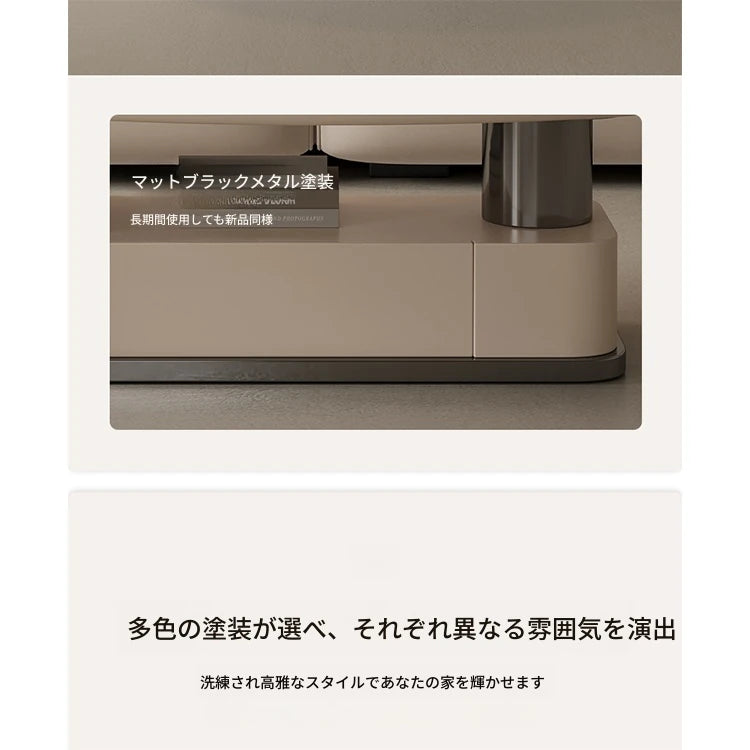 エレガントな大理石風センターテーブル | モダンデザインと収納機能付き | クラシックなリビングルームに最適 hch-3094