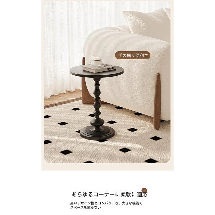 エレガントなデザインのブラックセンターテーブル - モダンなリビングに最適な装飾アイテム hch-3097