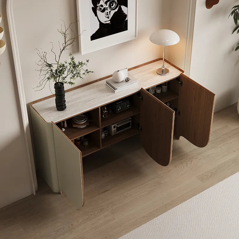 キャビネット ベージュ セラミック 合皮 hdh-3569