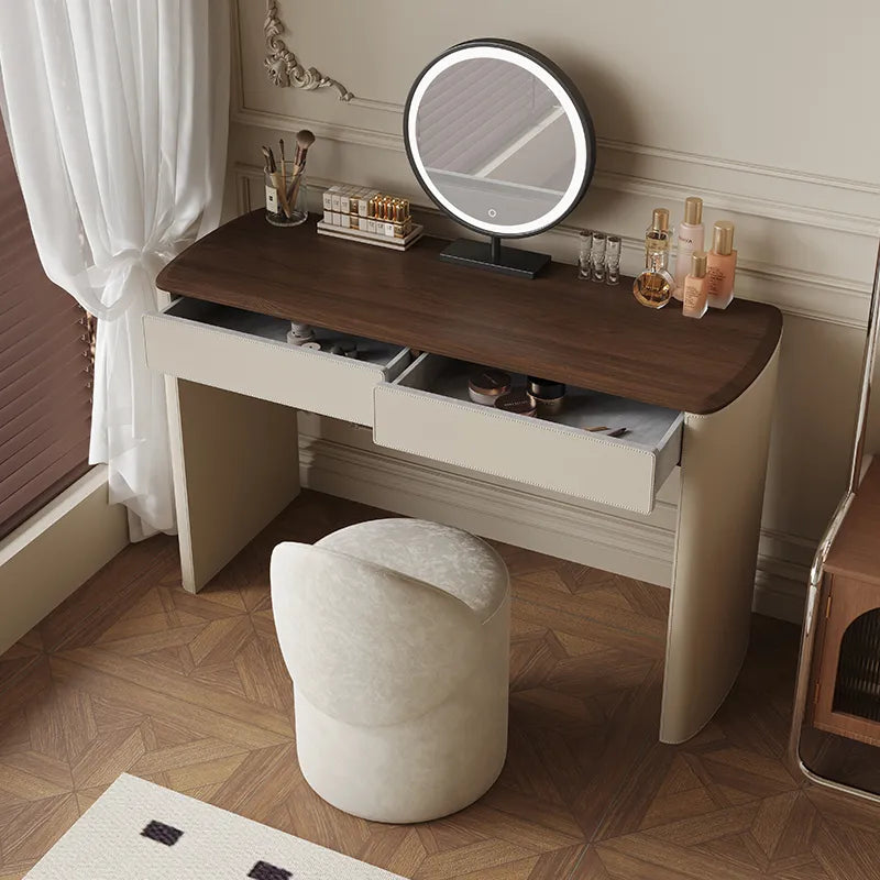 化粧台 カーキ 無垢材 多層板 合皮 hdh-3572