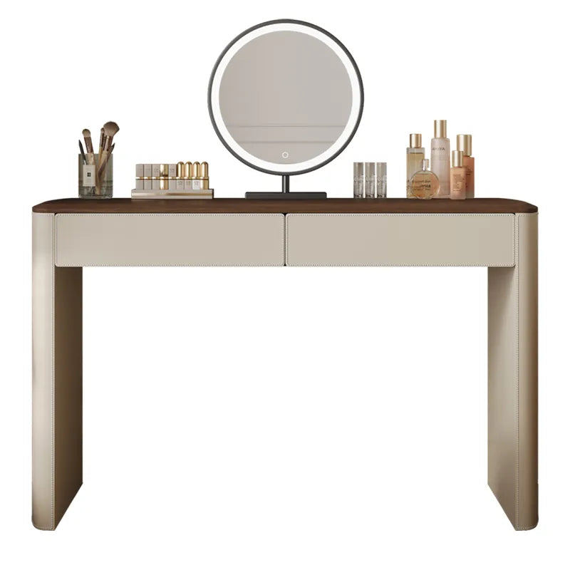 化粧台 カーキ 無垢材 多層板 合皮 hdh-3572