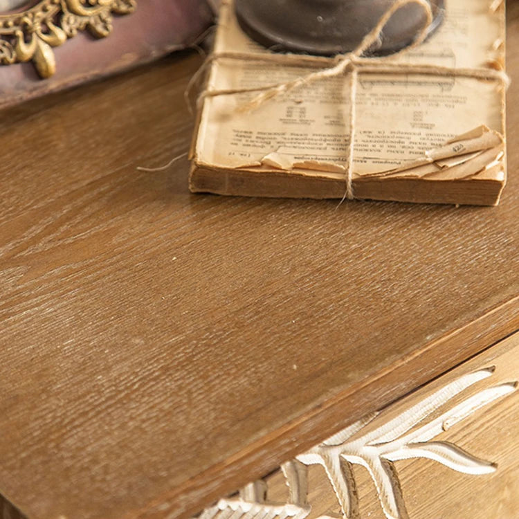 スギ材とアイアン製ナイトテーブル|エレガントデザインのモダン家具 hdst-4219