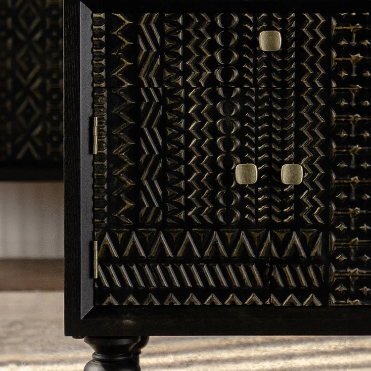 デザインナイトテーブル|パイン材使用おしゃれサイドテーブル hdst-4234