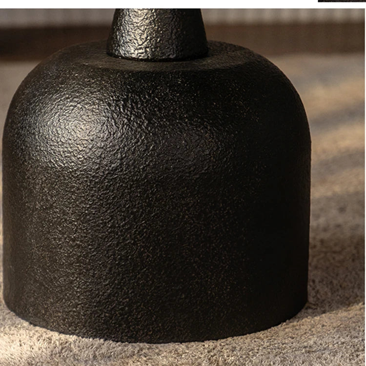 パイン&アイアン製センターテーブル|モダンデザインと優雅さが魅力のインテリアアイテム hdst-4253