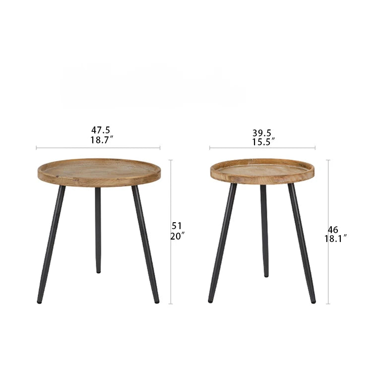 スギ材とアイアンのデザインセンターテーブル│北欧風インテリアに最適 hdst-4259