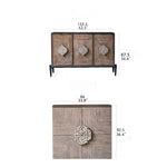 パインとアイアン素材のエレガントキャビネット│美しいデザインでお部屋にアクセントを! hdst-4313