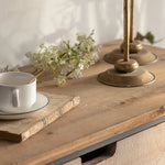 スギ材とアイアンのヴィンテージ調キャビネット|モダン収納家具 hdst-4320