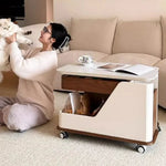 セラミック×ステンレスのモダンセンターテーブル:スタイリッシュなリビングの主役に hfcjp-4003