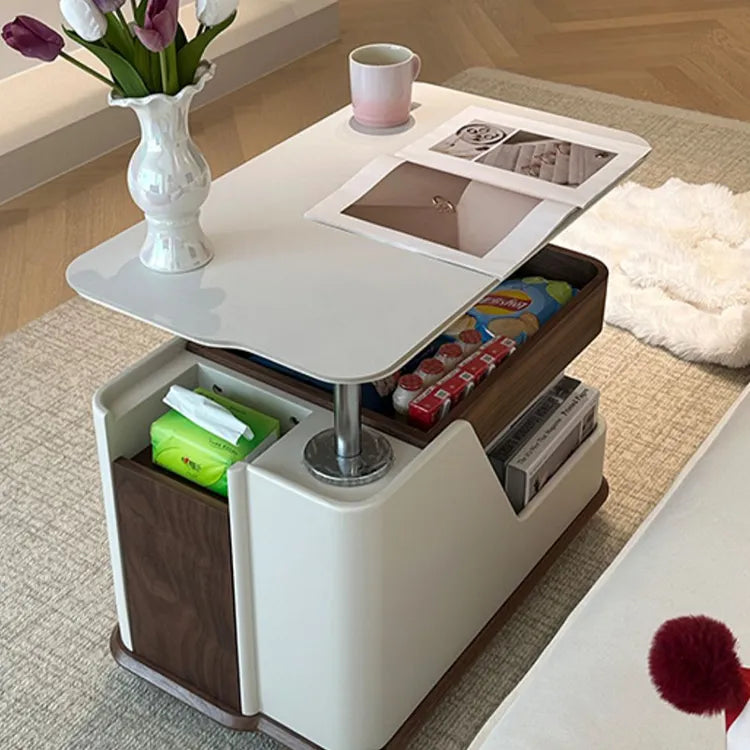 セラミック×ステンレスのモダンセンターテーブル:スタイリッシュなリビングの主役に hfcjp-4003