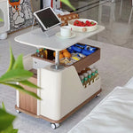 セラミック×ステンレスのモダンセンターテーブル:スタイリッシュなリビングの主役に hfcjp-4003