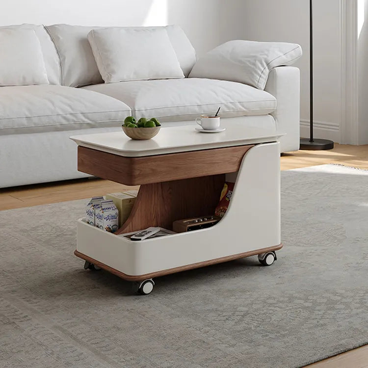 セラミック×ステンレスのモダンセンターテーブル:スタイリッシュなリビングの主役に hfcjp-4003