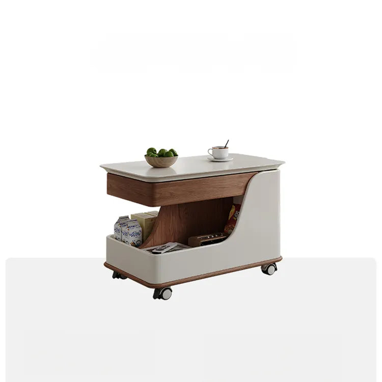 セラミック×ステンレスのモダンセンターテーブル:スタイリッシュなリビングの主役に hfcjp-4003