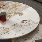 セラミックパイン&ステンレス製センターテーブル|モダンリビングにぴったりの上質デザイン hfcjp-4011