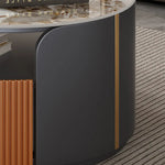 セラミックパイン&ステンレス製センターテーブル|モダンリビングにぴったりの上質デザイン hfcjp-4011