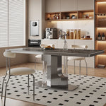 ラグジュアリーなセラミック&ステンレステーブル-モダンデザインの美しさを追求 hfcjp-4012