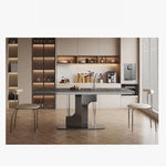 ラグジュアリーなセラミック&ステンレステーブル-モダンデザインの美しさを追求 hfcjp-4012